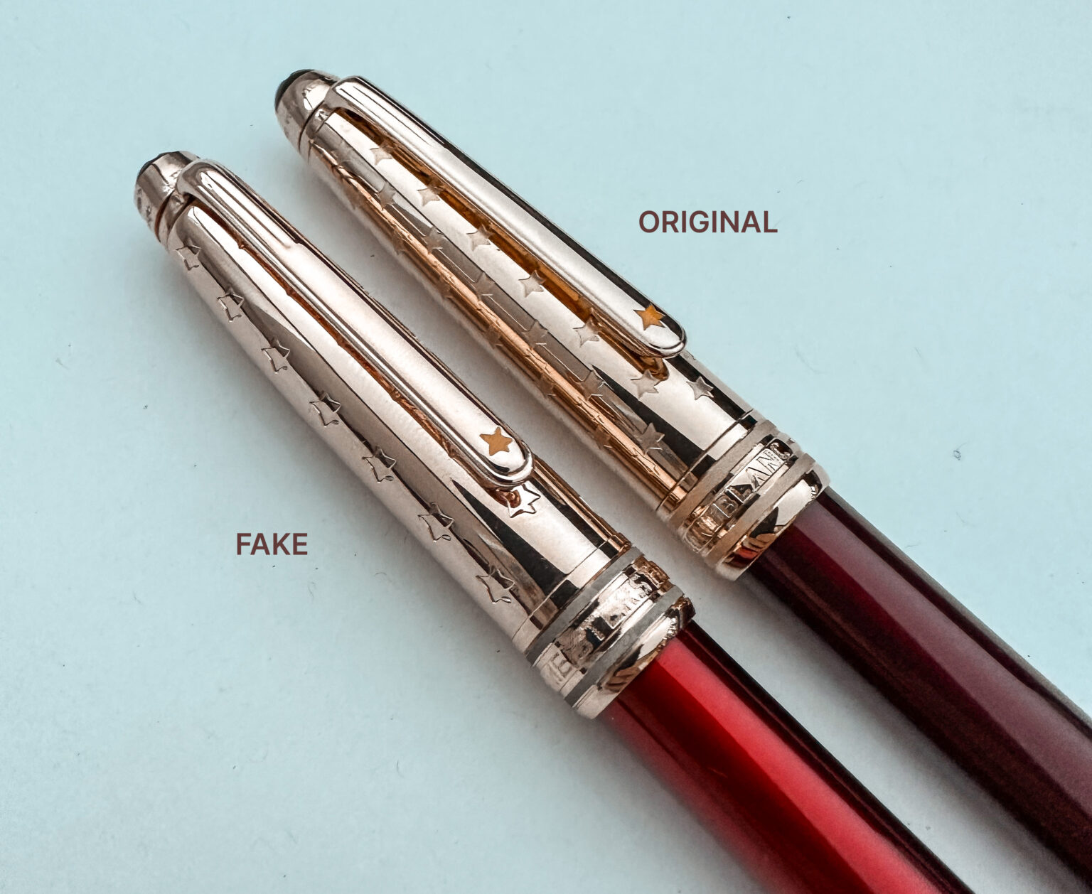 How to Identify a Fake Montblanc Pen (Montblanc Solitaire Example ...