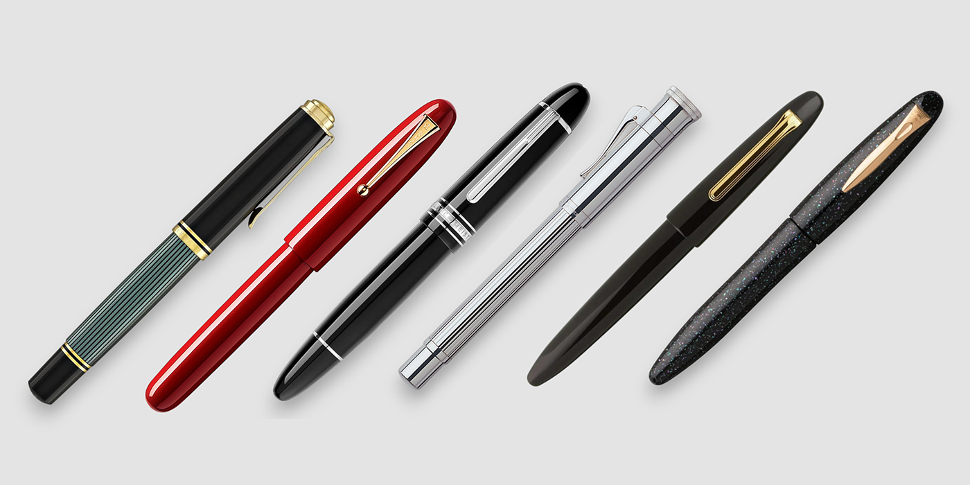 What are the flagship pens of the most iconic pen brands?